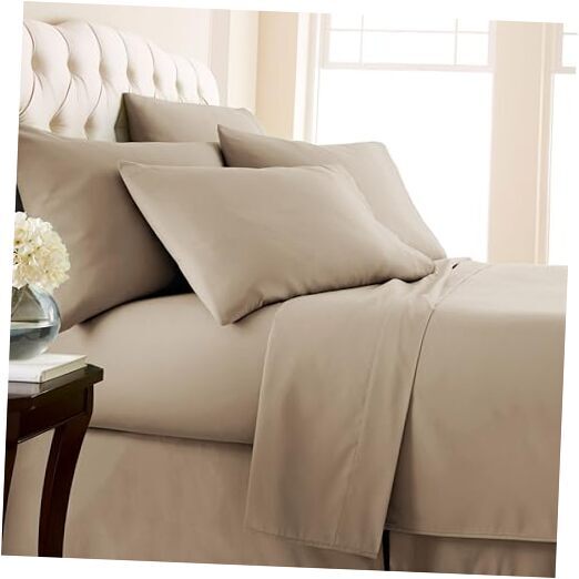 6 Piece Deep Pocket Sheets, Ultra Soft Microfiber Sheets with 21