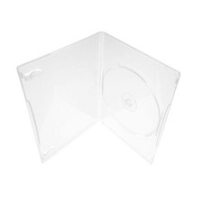 100 Clear Transparent 7mm Slim Single CD DVD Movie Case Storage Box Wholesale