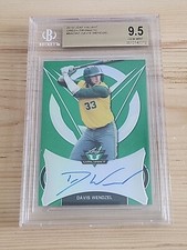 2019 Leaf Valiant Green Prismatic Davis Wendzel Autograph BGS 9.5 Gem Mint