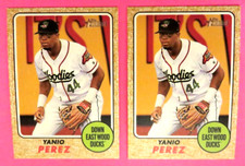 2 - 2017 Topps Heritage Minors, Down East Wood Ducks - YANIO PEREZ - Cuba