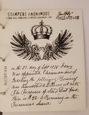 Tim Holtz ROYAL SCRIPT Set Cling Rubber Stampers Anonymous  1 Missing