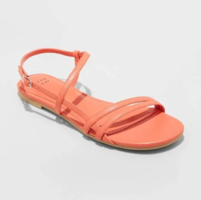 NEW A New Day Women's Kaia Strappy Sandals Red Size 9.5