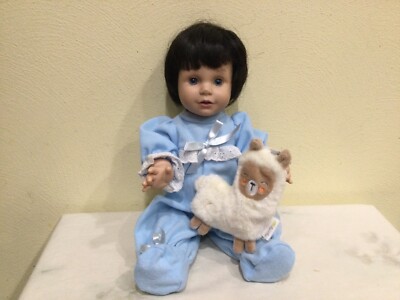 VTG 1995 PLAYMATES BABY SO BEAUTIFUL, 14 IN. BLACK HAIR, BLUE EYES