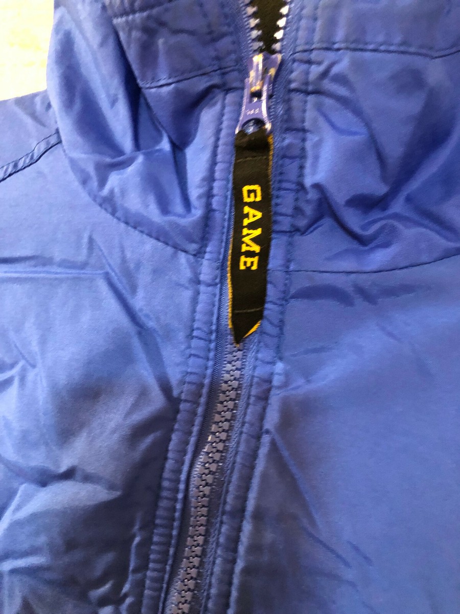 Game Sportswear Men's Bright Blue Fleece Lining Full Zip Jacket