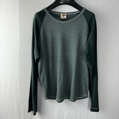 Boy s Long Sleeve Crewneck Sweatshirt RAD Clothing Green Cotton Blend Large
