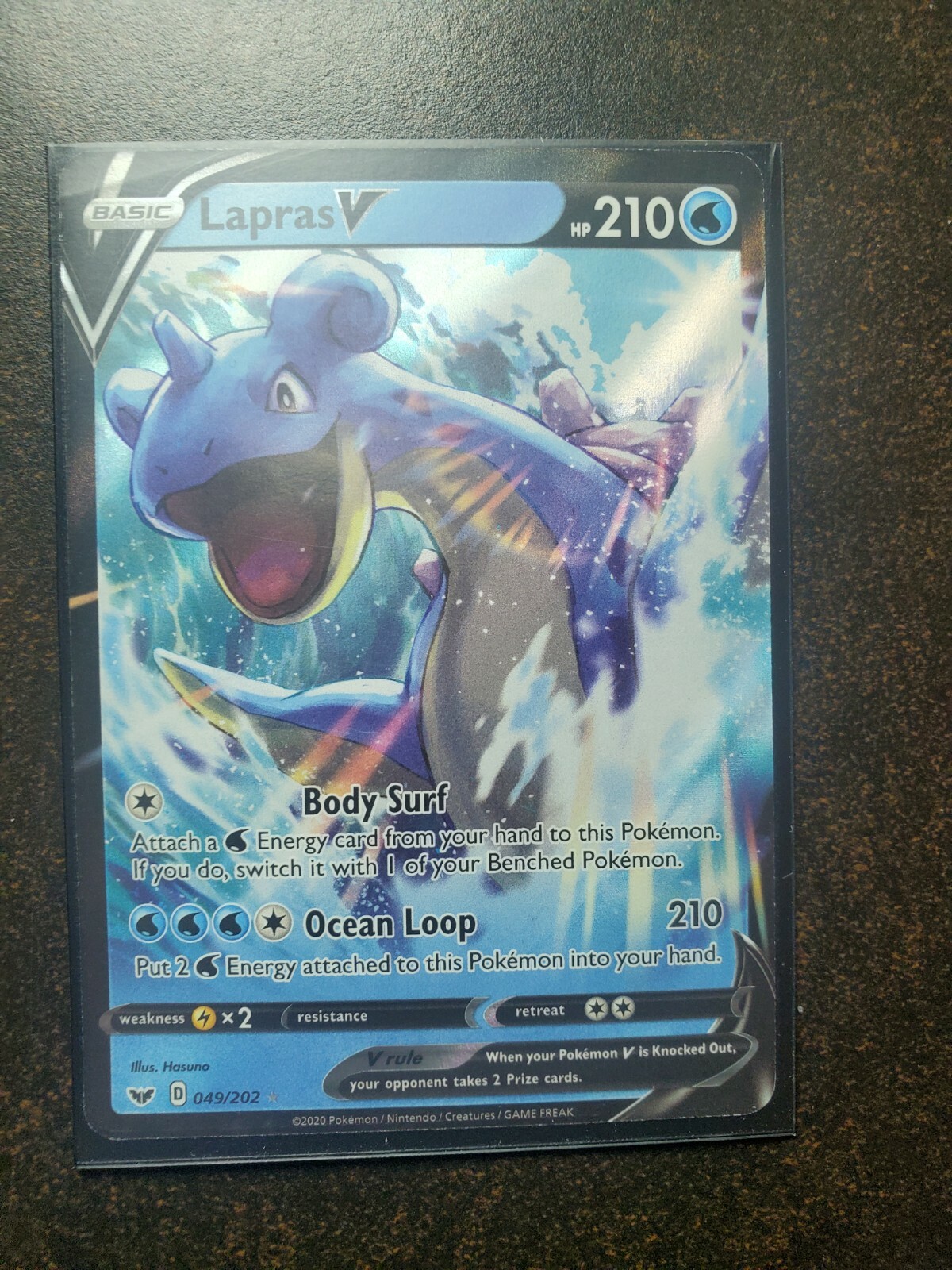 Lapras V - 49/202 - Ultra Rare Pokemon Sword and Shield