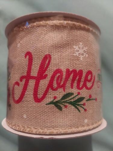 8 Rolls Of Home For The Holidays Christmas Decorative Wire Ribbon Wreath Crafts