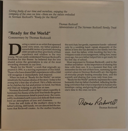 Vintage 1989 Knowles "Ready For the World" Collector Plate by Norman Rockwell - Picture 14 of 17