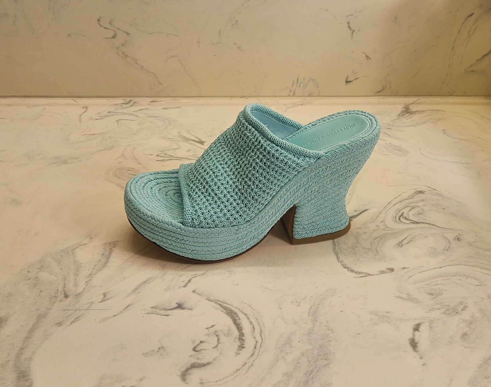 ¡Nuevo! Sandalias de cuerda Bottega Veneta 'Esparto' como nuevas para mujer 8 EE. UU. 38 euros Precio de venta sugerido por el fabricante $1500