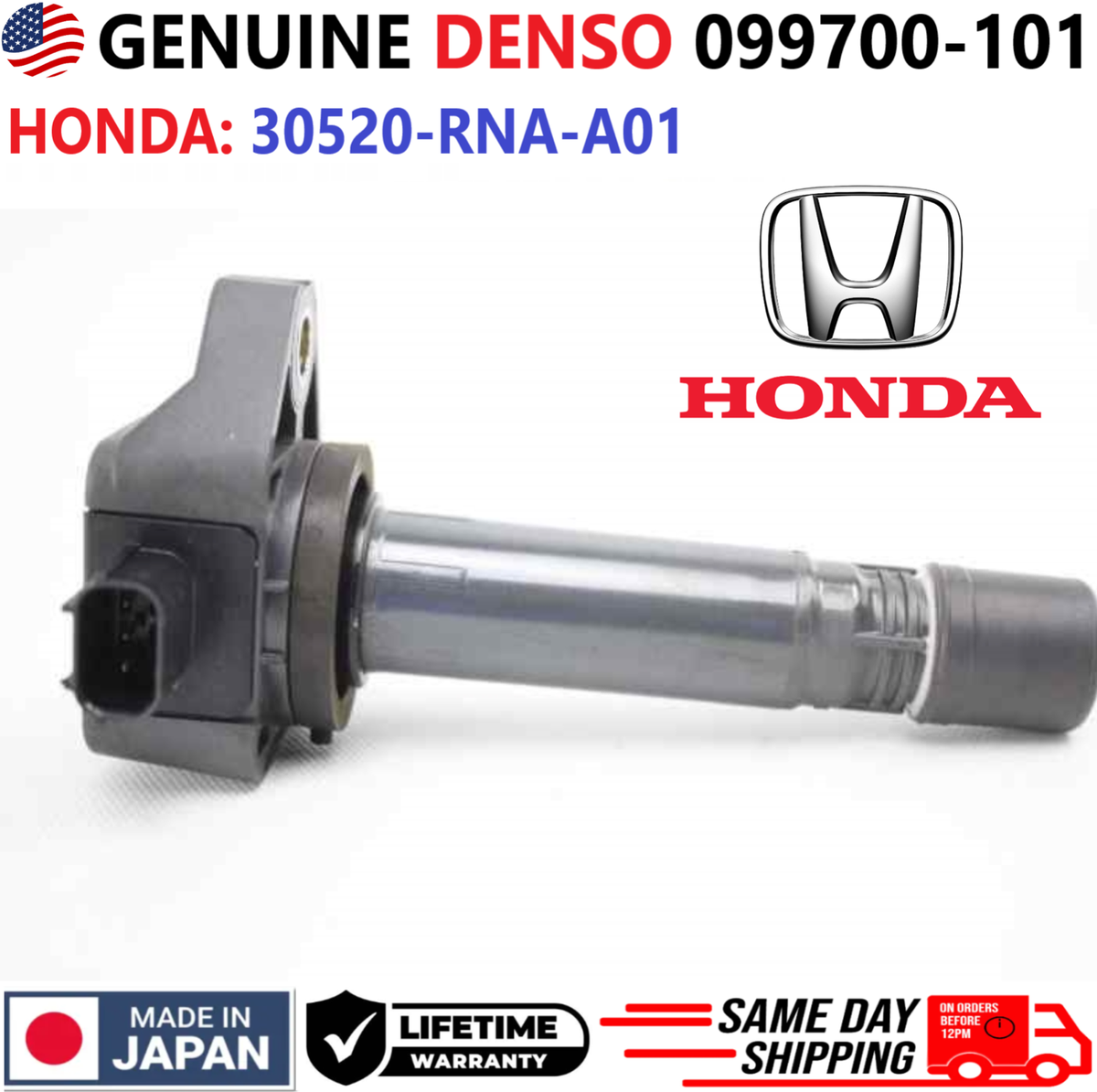 OEM GENUINE DENSO x1 Ignition Coil For 2006-2011 Honda Civic