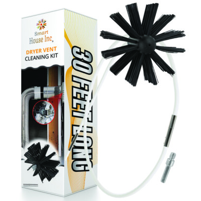 Smart House Inc Dryer Vent Cleaner Kit -(30-Feet)  with Drill Attachment 