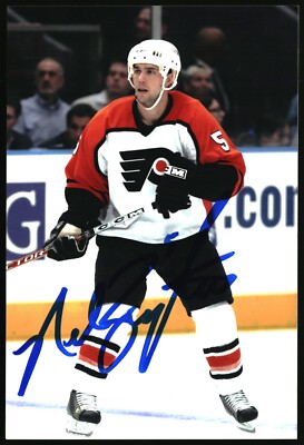 Nolan Baumgartner Autographed 4x6 Color Photo Philadelphia Flyers #5 White C