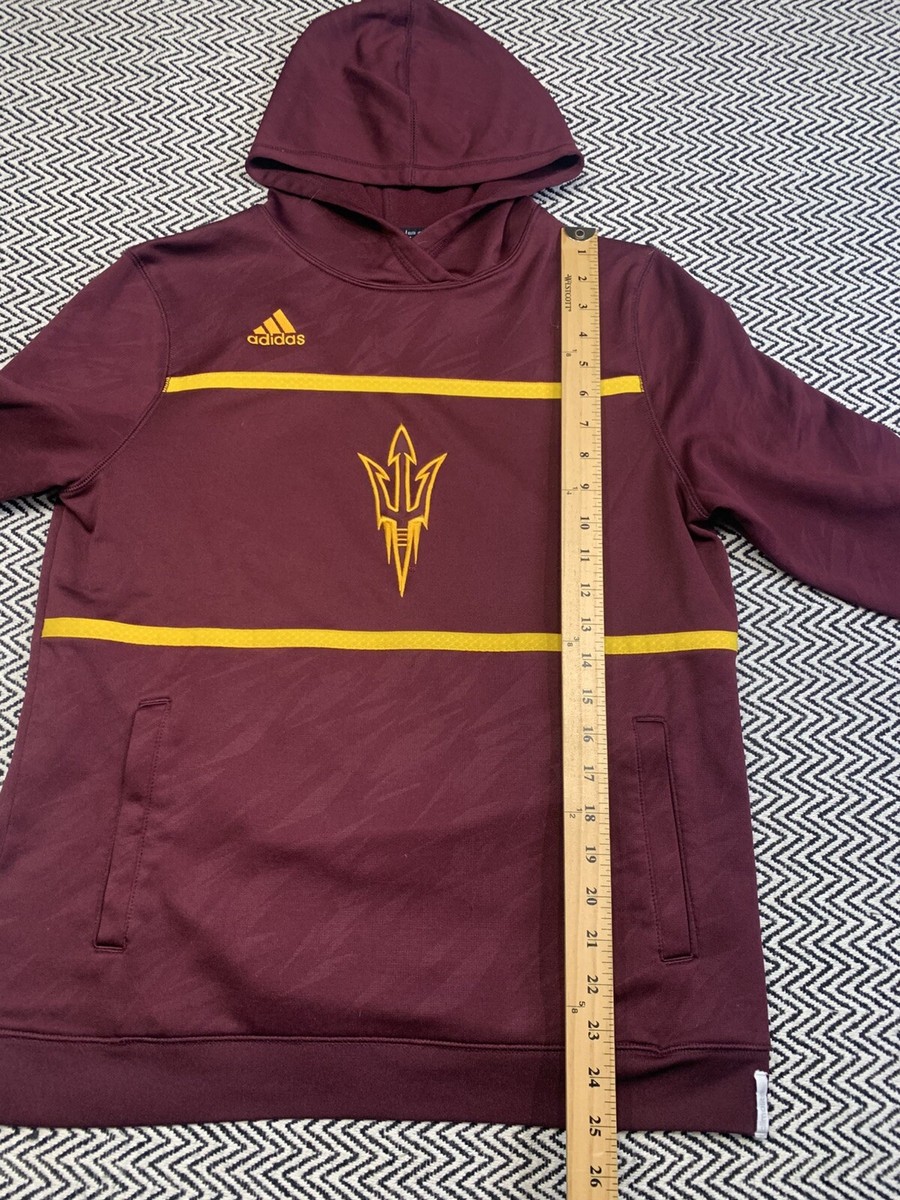 Adidas MENS LARGE Arizona State ASU Sun Devils Climate Hoodie