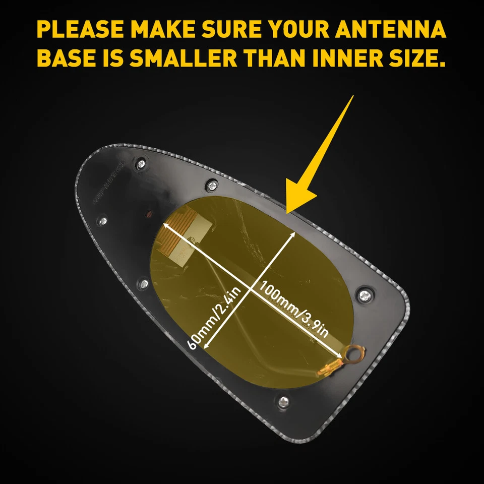 Cubierta de antena de aleta de tiburón de fibra de carbono real para BMW X1 X3 X4 X5 X6 X5M X6M Foto 4 de 4