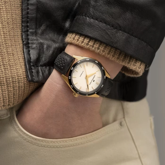 Hamilton Jazzmaster Gold Case White Dial Men s Watch H36225770