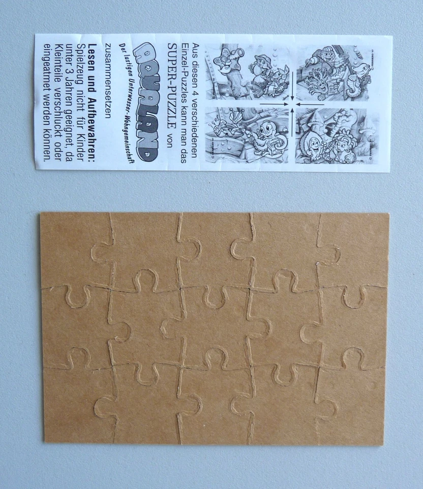 Ü-Eier Puzzle Aqualand mit Beipackzettel 15 Teile Ferrero 1997 vollständig - Bild 4 von 4