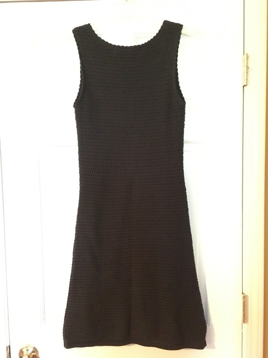 ATHLETA Kirra Dress Size XS Crochet Sheath 100% Cotton Navy Lined  Sleeveless | eBay