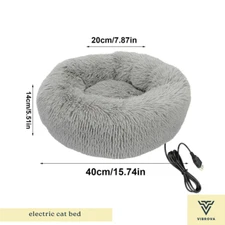 Electric Cat Bed | USB Heated Indoor Cat Mat | Warming Bed for Small Cats