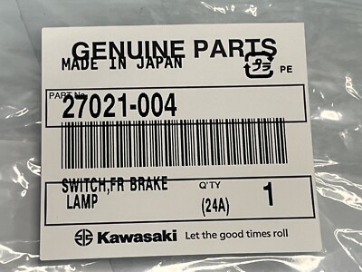 2000 Kawasaki Ke100 OEM Handlebar Front Brake Lamp Switch for sale