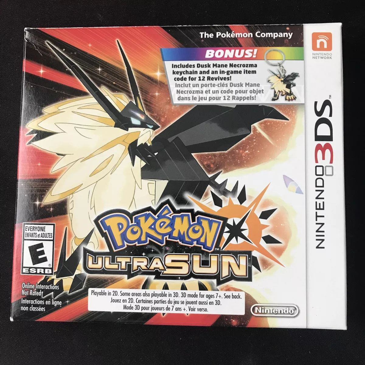 coleção] Pokémon Ultra Sun (keychain Bonus) Nintendo 3ds