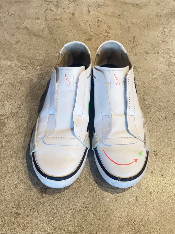 Nike Blazer Bajo Sin Cordones Planet of Hoops Blanco Azul Marino Para Mujer’s CW2619-141 Mujer 7.5 Foto 4 de 4