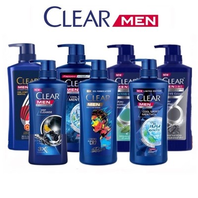 370ML/390ML Clear Men Shampoo Anti Dandruff Cool Sport Menthol Deep Cleanse