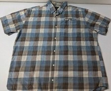 Grizzly Mountain Shirt Men's XXL Multi Color Plaid Button Up Short Sleeve