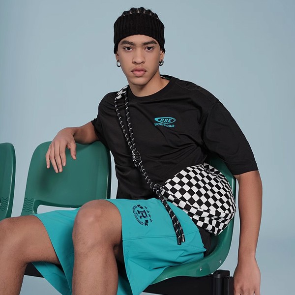 Reebok Letter Print Knitted Round Neck Short Sleeve T-Shirt thumbnail 4