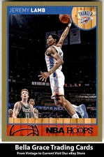 2013-14 Hoops #43 Jeremy Lamb Oklahoma City Thunder Gold NBA Basketball