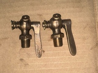 JOHN DEERE BRASS HANDLE PETCOCK PET COCK SET A B D G GM 50 60 70