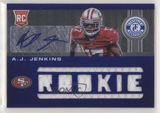 2012 Totally Certified Freshman Fabric Platinum Blue /99 AJ Jenkins Auto 0c2