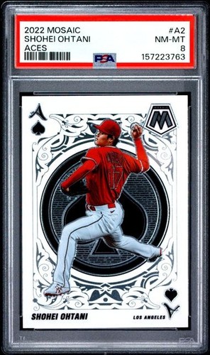 Panini 2022 Mosaic Shohei Ohtani Aces A-2 PSA 8