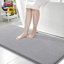 Thick Memory Foam Bath Mat Rug 59X24, Extra Soft Absorbent Bathroom Rug, Quick D