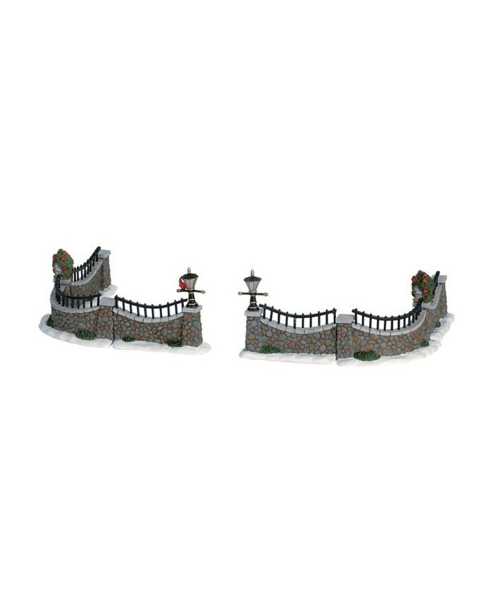 Lemax Stone Wall, Set 6 pz villaggio di natale