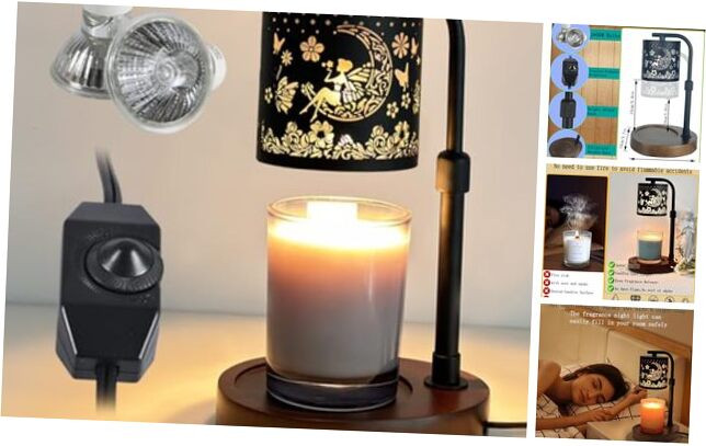 Candle Warmer Lamp with Adjustable Brightness - Perfect Gift for Mom Valentine's Day Birthday Home Decor-image