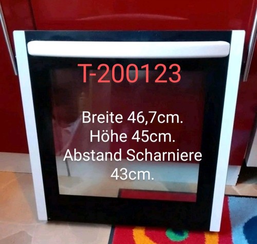 T-200123. Backofentür für Schmaler Stanherd 50 cm für Verschiedene Marken.