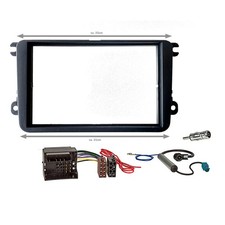 2-DIN Auto Radio/Autoradio Rahmen/Einbauset für VW Caddy (2K) 2003-2015