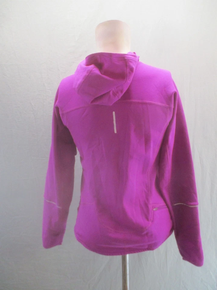 Nike Talla S Mujer Púrpura Cálido Vellón 1/2 Cremallera Capucha Ropa Activa Pull Over 358 Foto 4 de 4