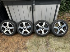 VW 5x100, VW San Monica, Diamond cut wheels with Continental  tyres 225/45/17
