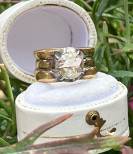 Antiker Biedermeier Ring mit Solitär Diamant...