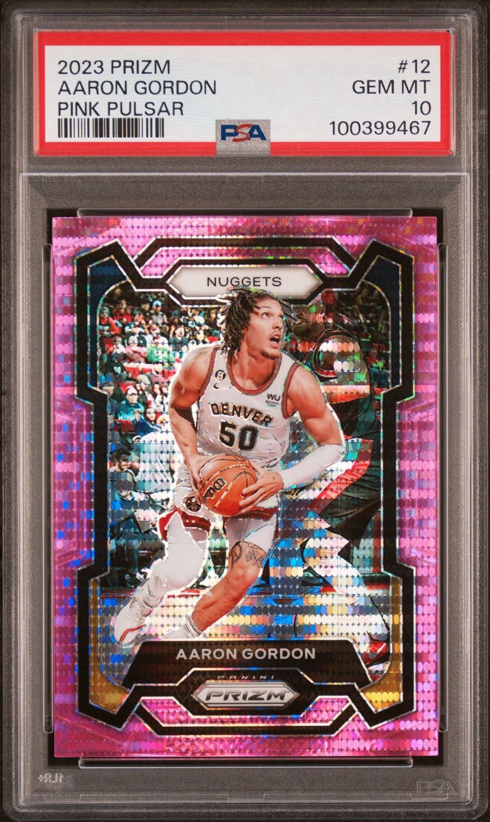 Panini 2023-24 Prizm Aaron Gordon Denver Nuggets #12 Pink Pulsar /42