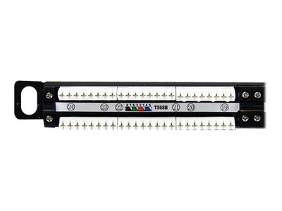 StarTechcom Steckdosenleiste 0,5U Cat5e 24 Port Steckdosenleiste PANELHU24
