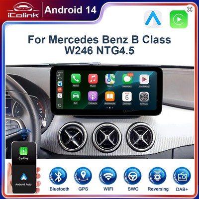 Autoradio Android 4+64GB CarPlay WIFI BT5.0 für Mercedes B-Class W246 2012-2018