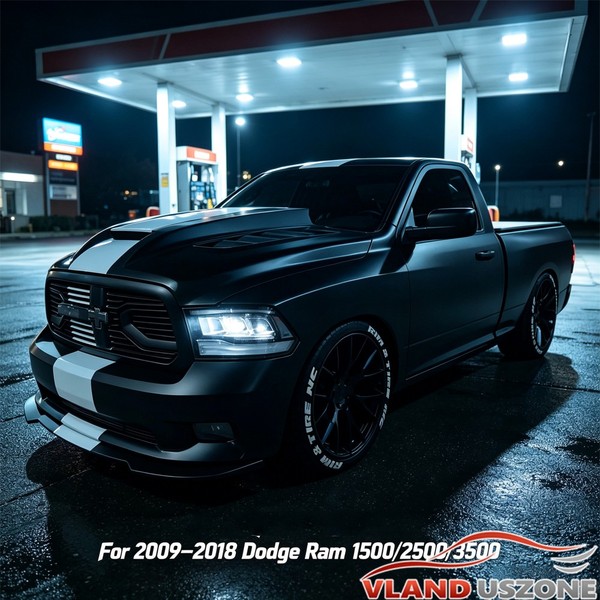 FüR 2009–2018 Dodge Ram 1500/2500/3500 LED Reflektor Scheinwerfer Mit Animation-image