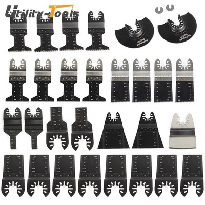 31 × UNIVERSAL QUICK RELEASE MULTITOOL OSCILLATING SAW BLADES ACCESSORIES KIT