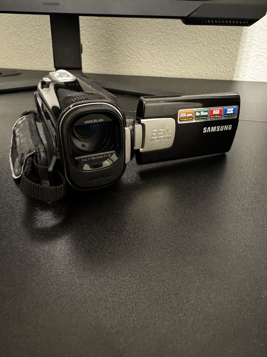 SAMSUNG six-f40 FLASH MEMORY SD CAMCORDER RED | eBay