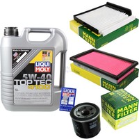 Inspektionspaket 5L Liqui Moly Top Tec 4100 5W-40 FüR Nissan NV200 Evalia Tiida