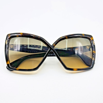 Tom Ford Sunglasses Fiore TF1195 52B Havana Frame Gradient Brown Lens 63-6-140