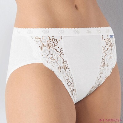 Sloggi Chic Women's Cotton And Lace Briefs 4 Pieces