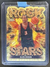 Marketplace image: 2024-25 Topps Chrome Allen Iverson Rock Stars Superfractor #1/1 76ers